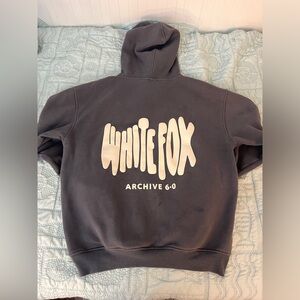 White fox hoodie